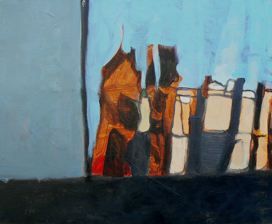 derrière - 8F - huile sur toile